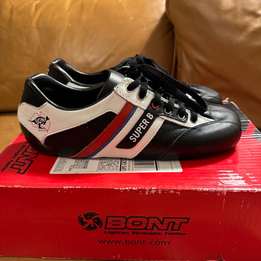 Bont Super B Carbon Quad Roller Skate Boot sz 41.5 / 8.5 (fits like 9.5) NEW